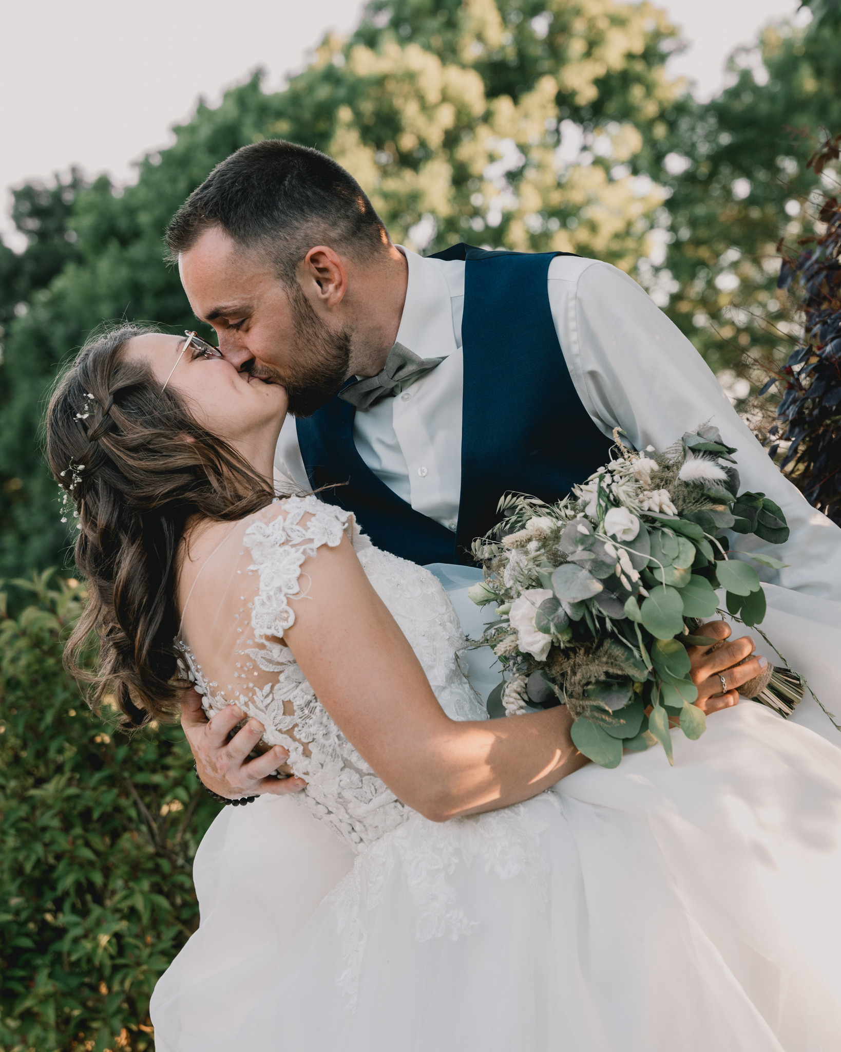 Photographie de mariage naturelle en Normandie