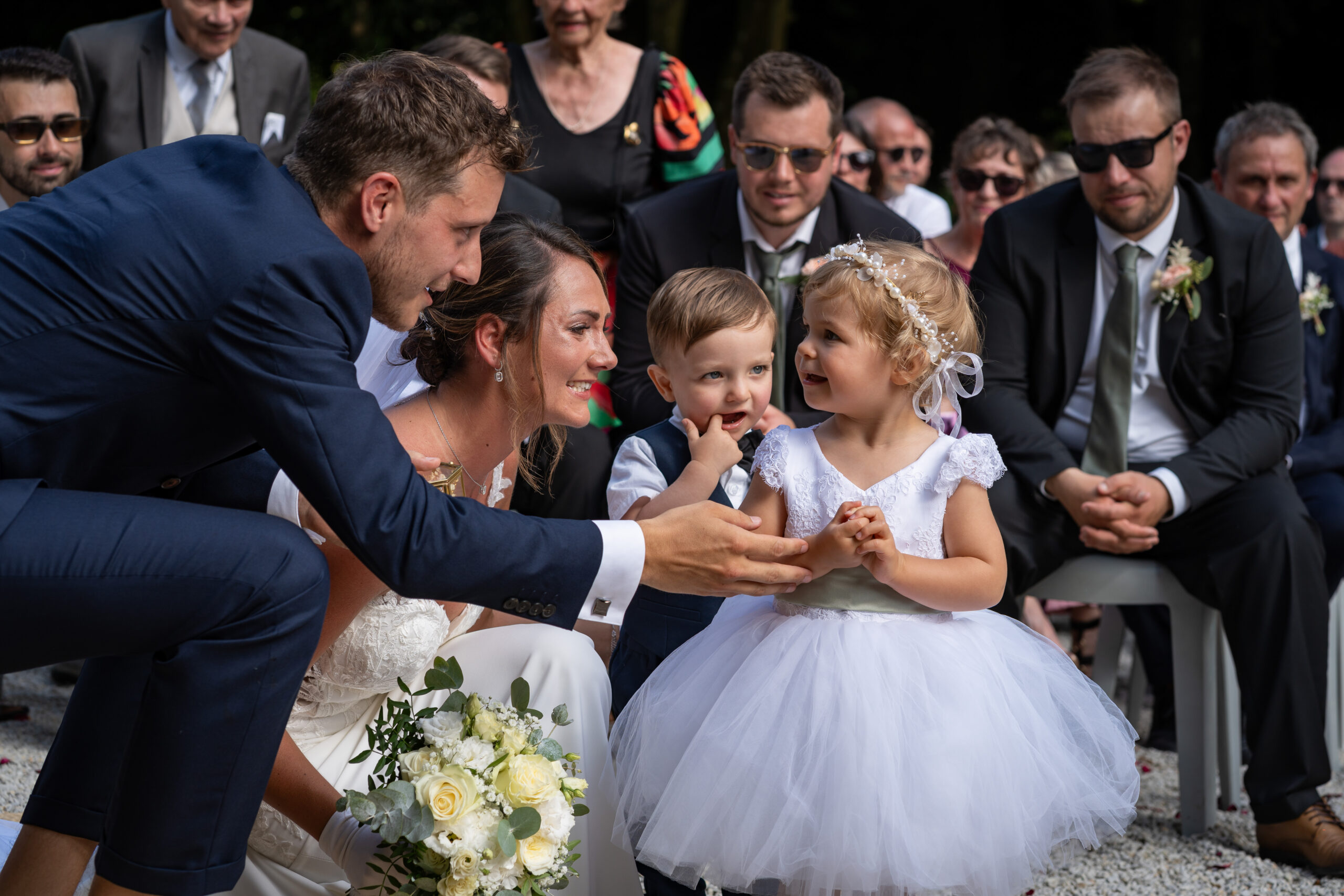 Moment de mariage photographié en Normandie